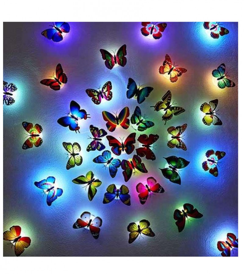 LED Butterfly led night lights shape colorful night light lamp wall decor decorations