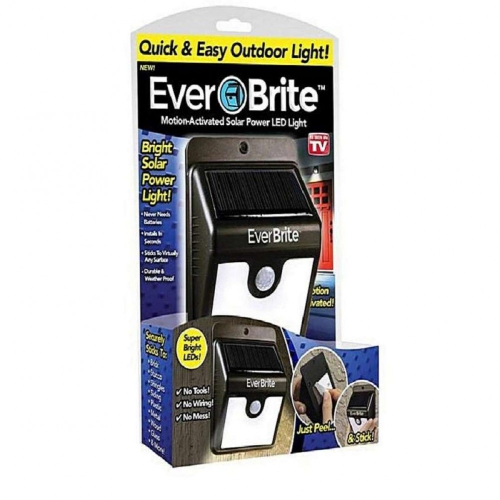 Led Light - Everbrite Motion Activated Outdoor Led Solar Rechargeable Porch Light