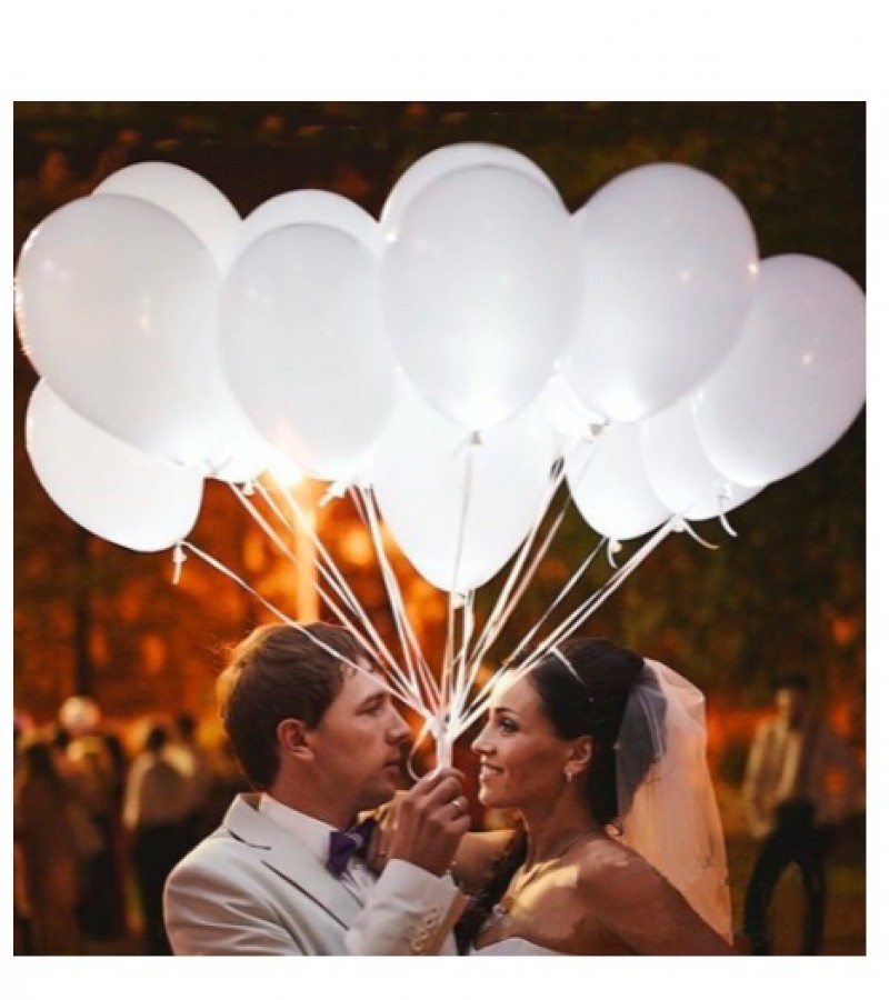 LED Light Up Glowing Balloons baloon led Glow in the Party Decoration Wedding Birthday - Pack of 5