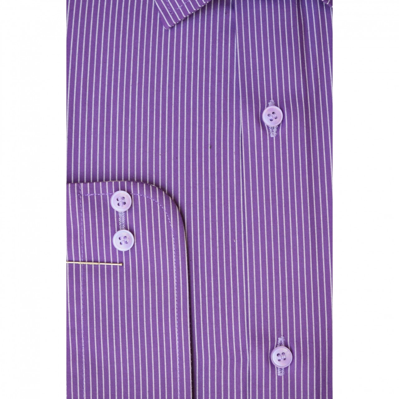 Formal Shirt With Double Needle Stitching For Men - Purple