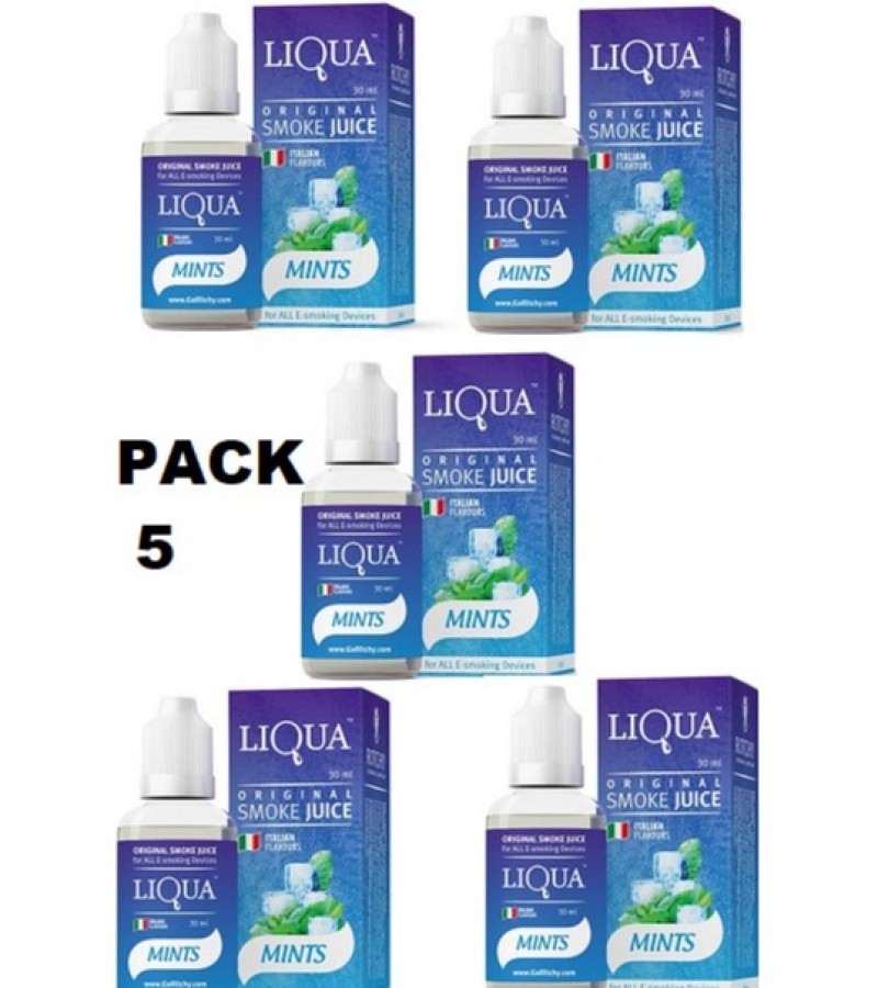 Liqua Vape Refiller Pack of FIVE(MINT)