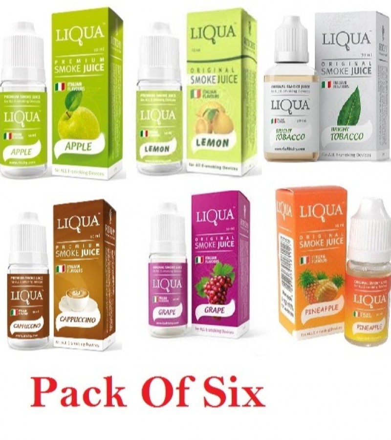 Liqua Vape Refiller Pack of Six