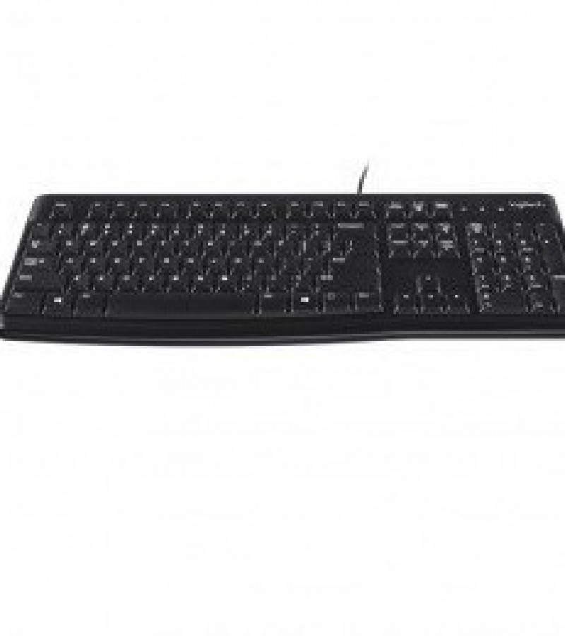 Logitech K120 Ergonomic Wired Keyboard For Quite Typing