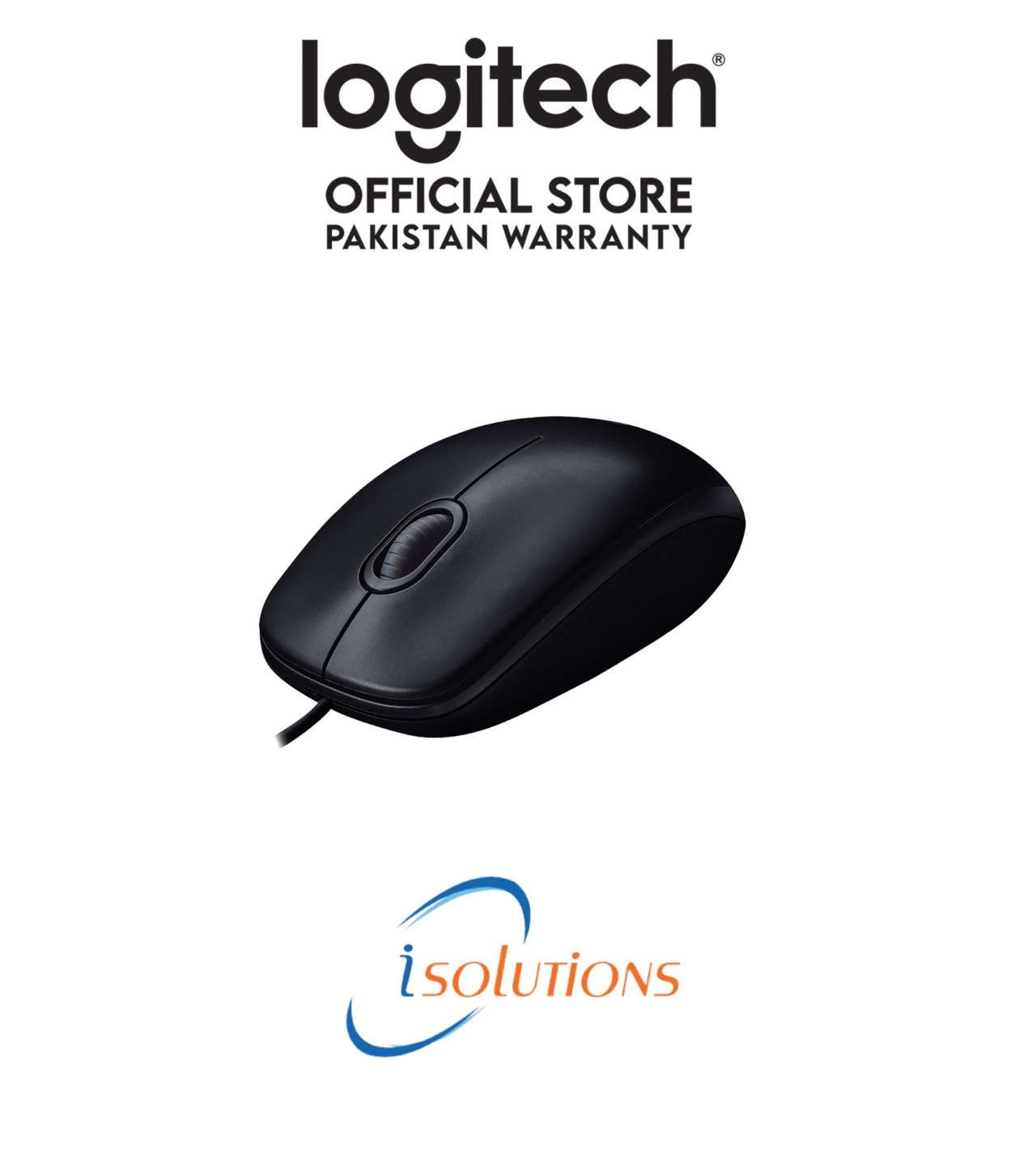 Logitech M100r Wired USB Mouse (Black)