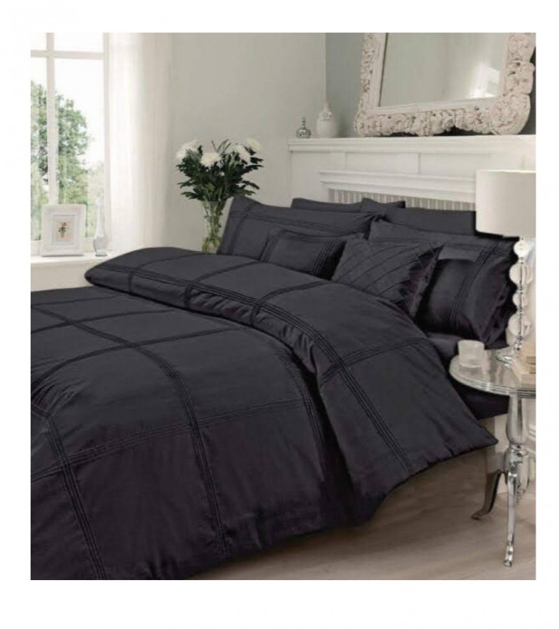 Luxury Bridal Set_Pintuck Bed Set_Cotton bed Sheet_Pleated Bed set