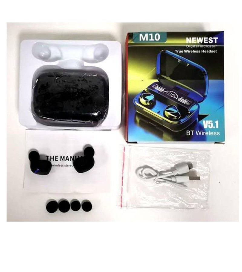 M10 TWS Earbuds Bluetooth 5.1 Earphones