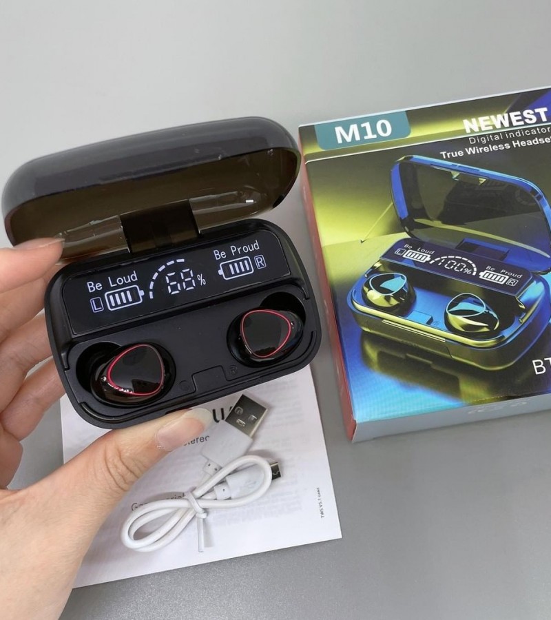 M10 TWS Earbuds Bluetooth 5.1 Earphones