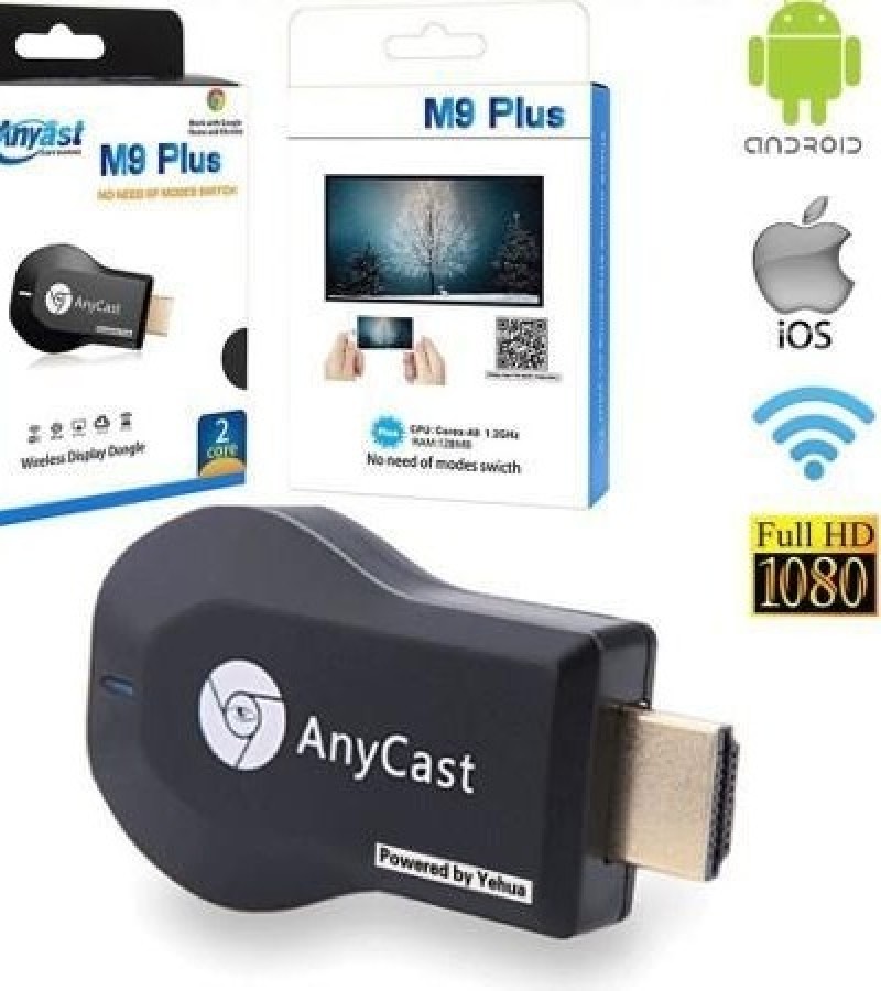 M9 Plus Any Cast Airplay 1080P Wireless WiFi Display TV Dongle Receiver