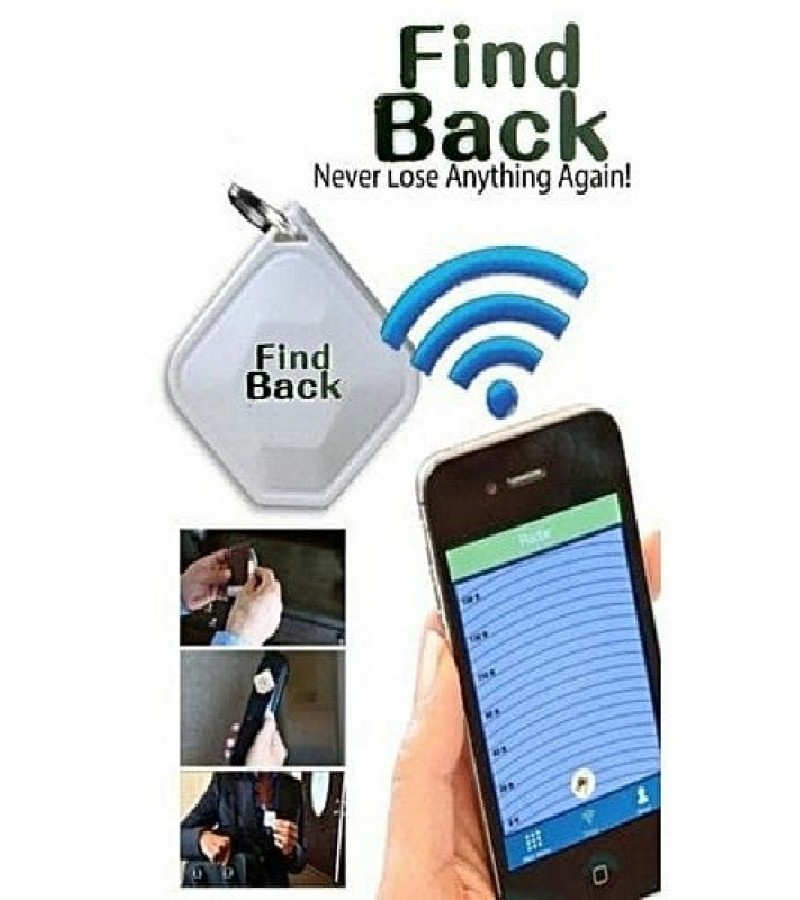 Magic Finder Anti-Lost Key Chain By Find Back - White