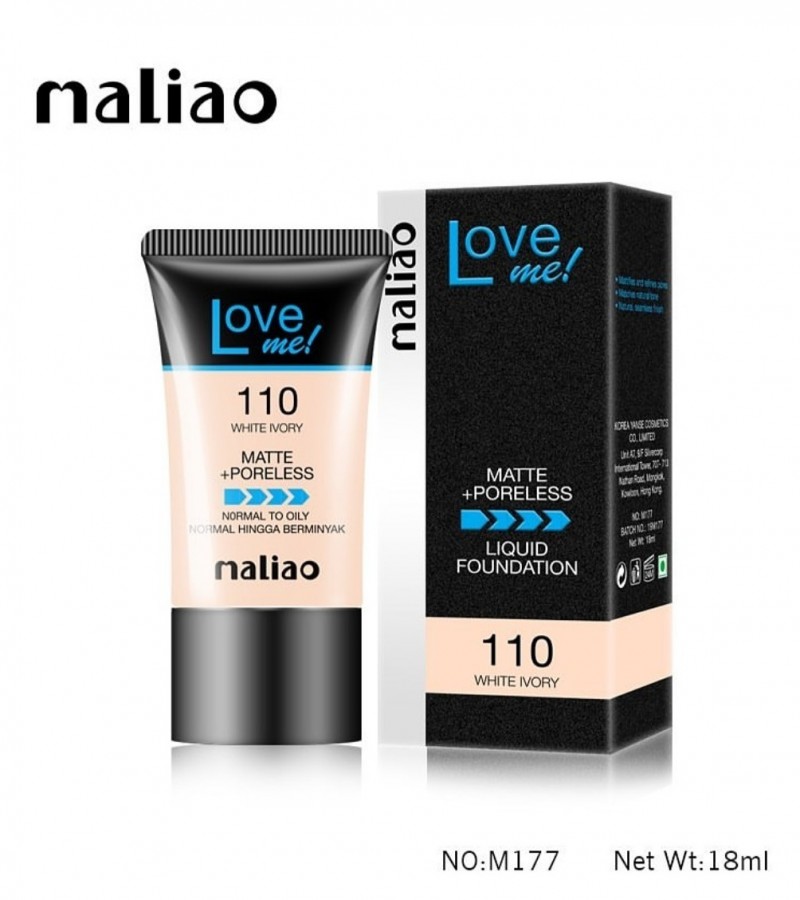Maliao Love Me Liquid Foundation 110 Whiteivory 01