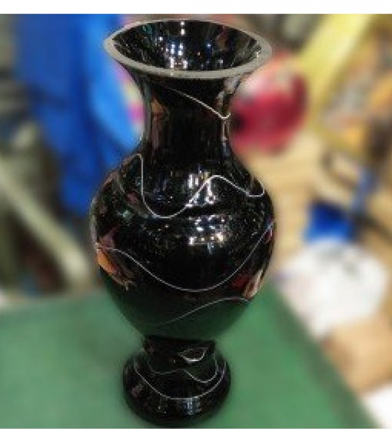 Manai Lining Glass Vase Guldaan For Office & Home Decoration