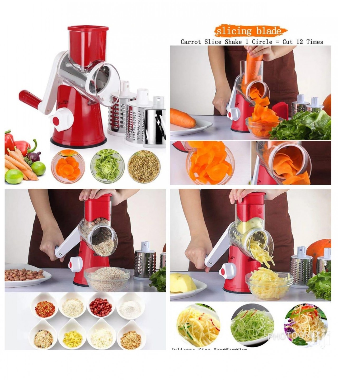 MANUAL GRINDER AND SLICER WITH STRONG BASE