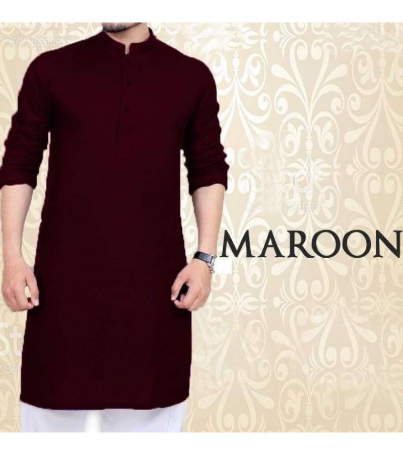 Maroon Kurta With shalwar For men