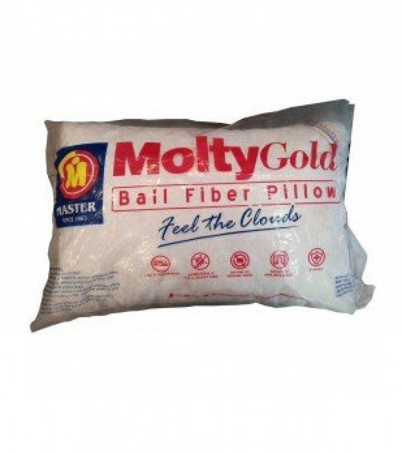 Master Molty Gold Ball Fiber Pillow - Antibacterial & Non-Allergenic