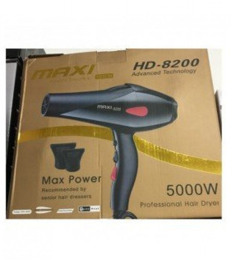 Maxi HD-8200 Professional Hair Dryer - Professional Look