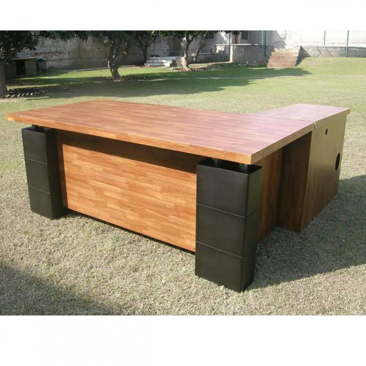 MDF & PVC Front & Side Office Table - Folding & Moveable