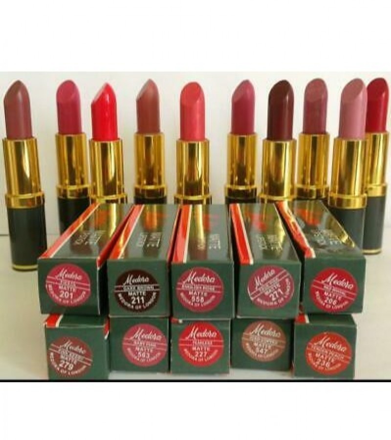 Medora Lipsticks Pack of 12 - Multicolor - Matte