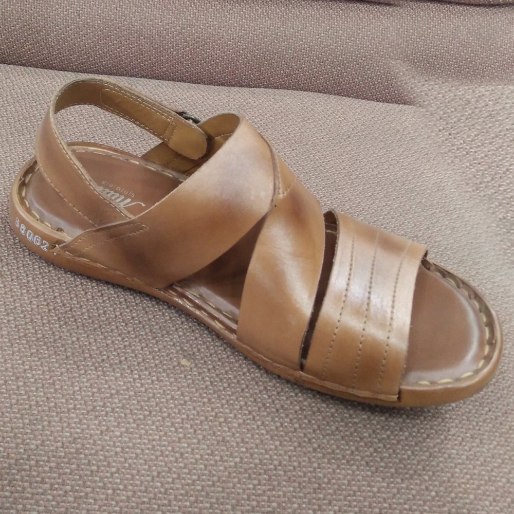 Milli Leather Sandals For Men - Beige - 6 to 11