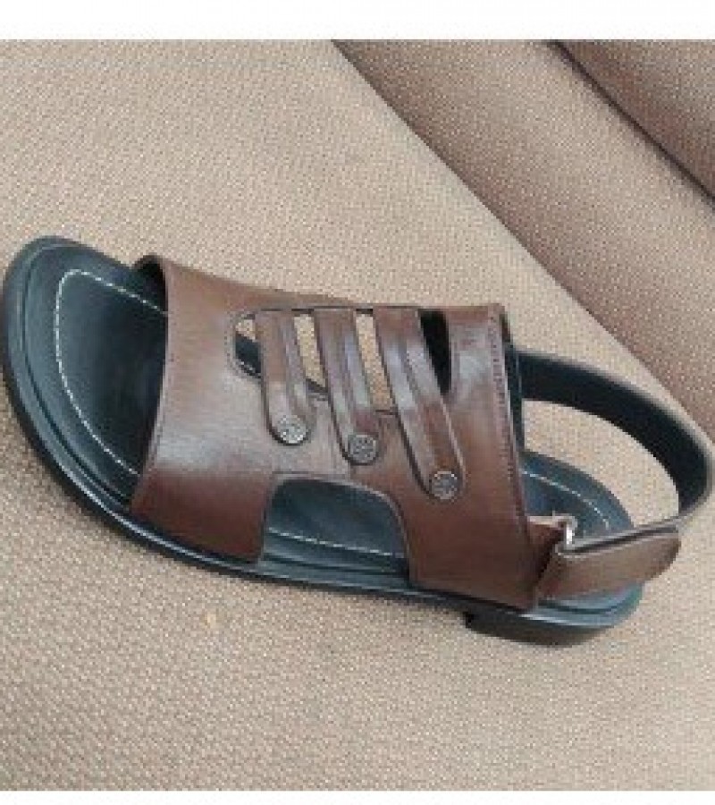 Milli Leather Sandals For Men - Brown - 6 to 11