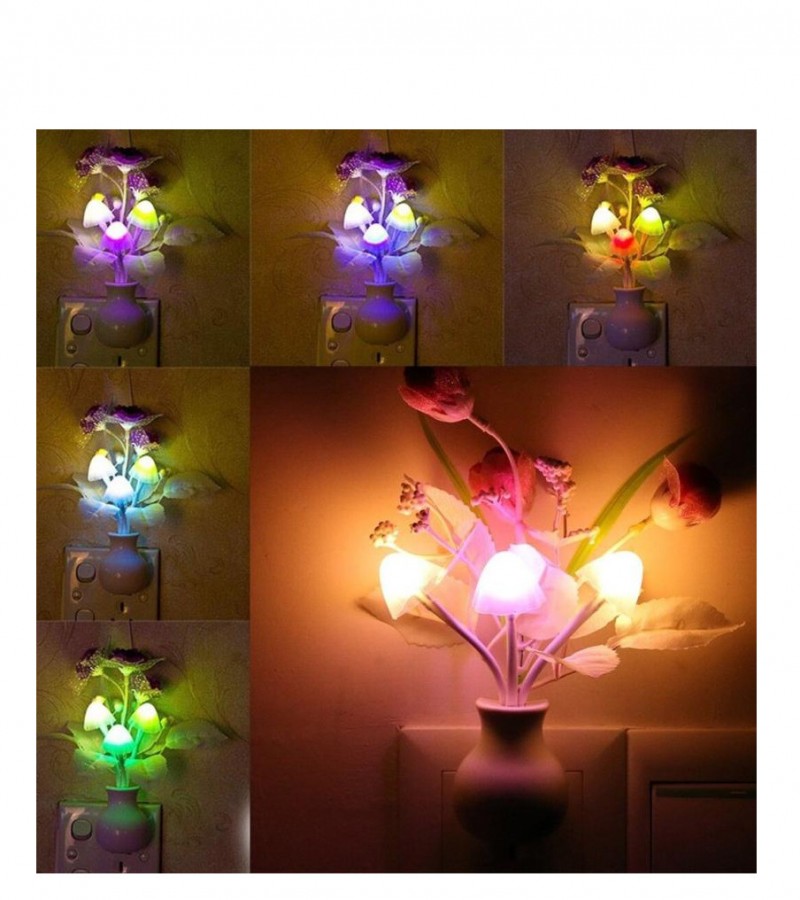 Mini Tulip Night Light Soft Romantic Sensor Baby Bed Room Lamp Home Decor