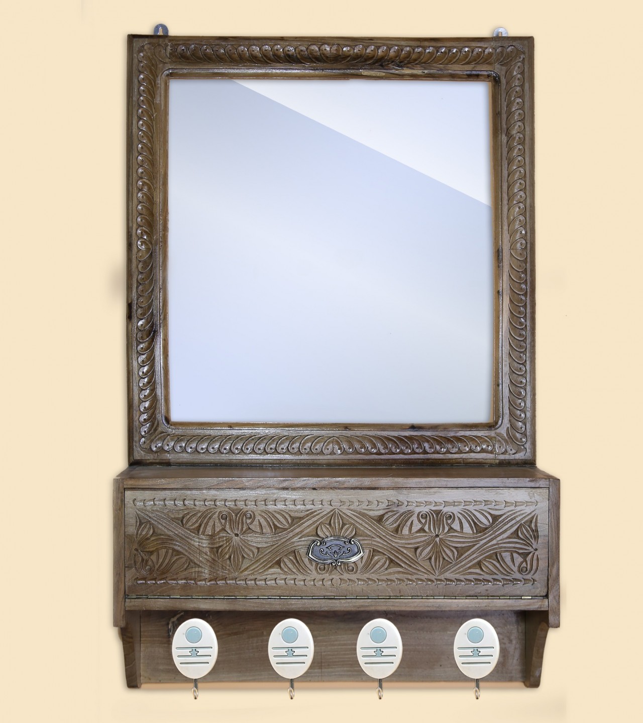 Mirror Frame (Akhrot Wood)