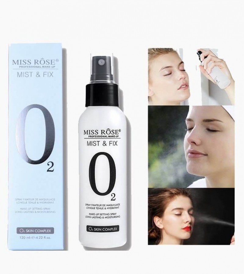 Miss Rose Mist & Fix Makeup Setting Spray Long Lasting & Moisturising 120ml