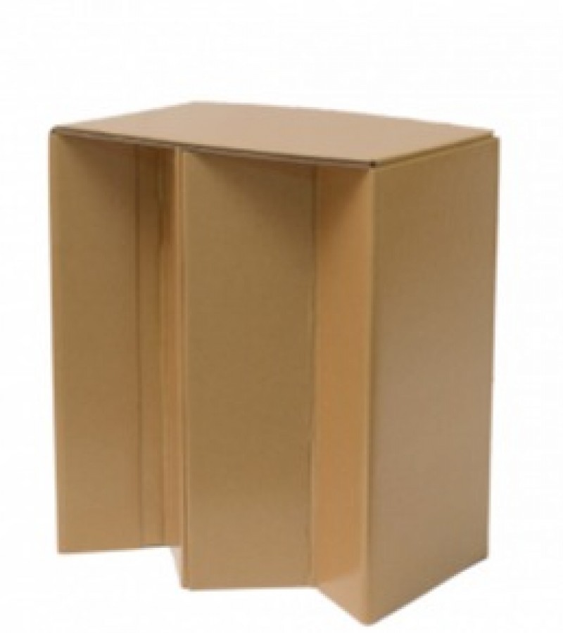 Multipurpose Folding Cardboard Stool