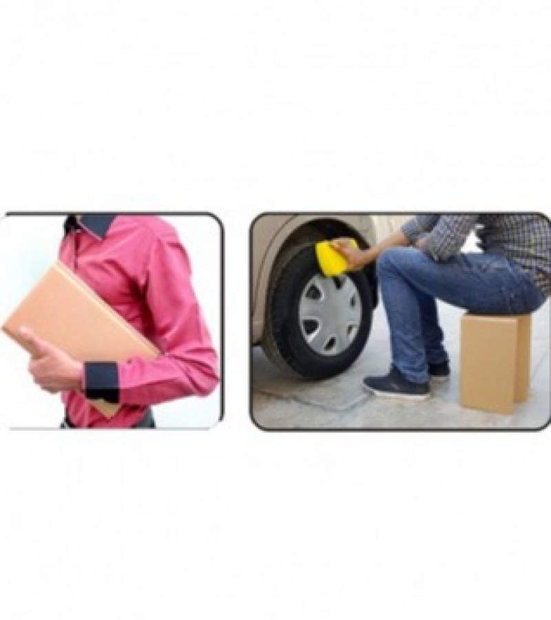 Multipurpose Folding Cardboard Stool