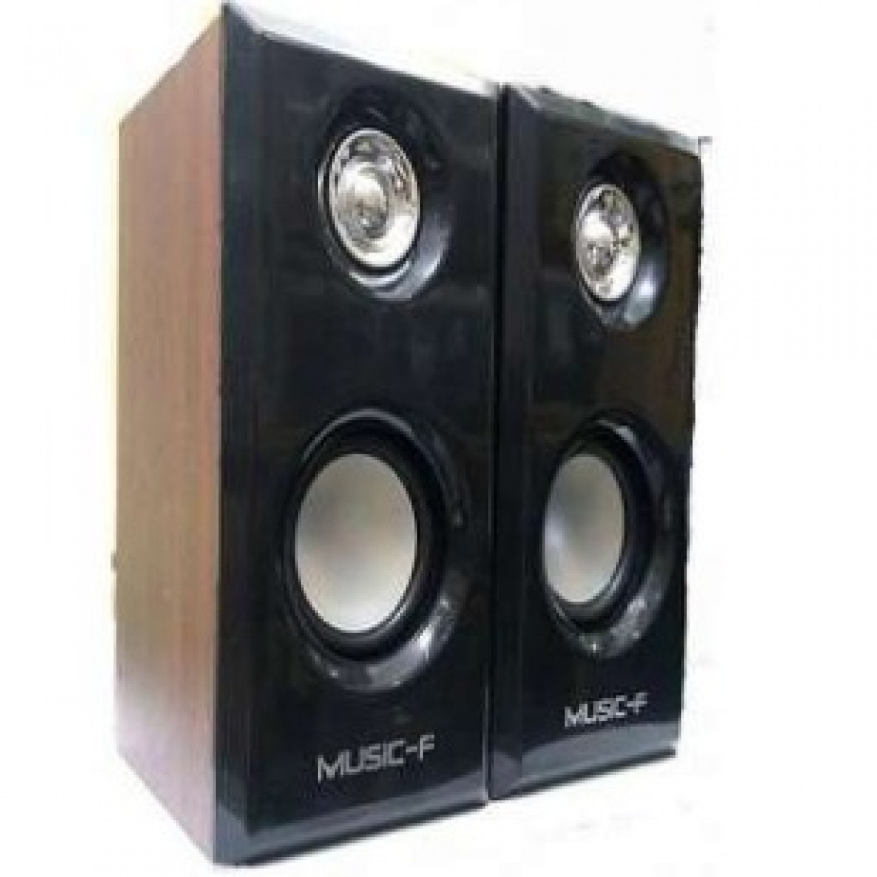 Music-F Portable Multimedia Wooden Speaker - Mega Bass