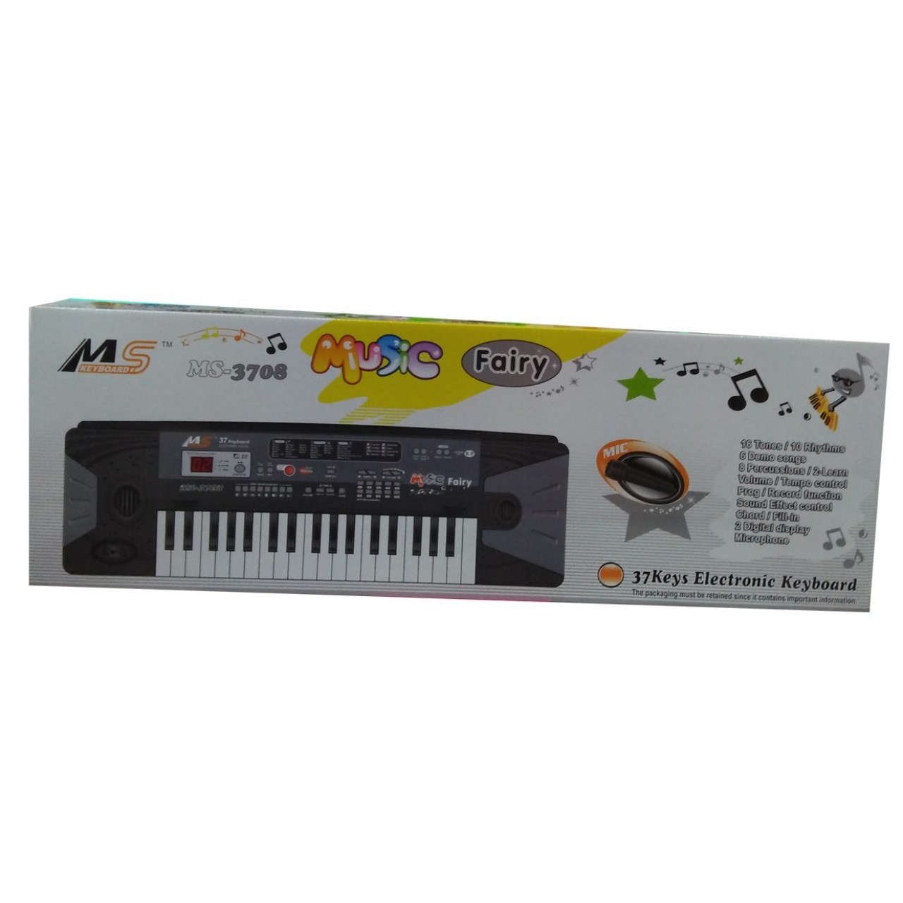 Music Fairy Electronic Keyboard MS-3708 - 37 Keys