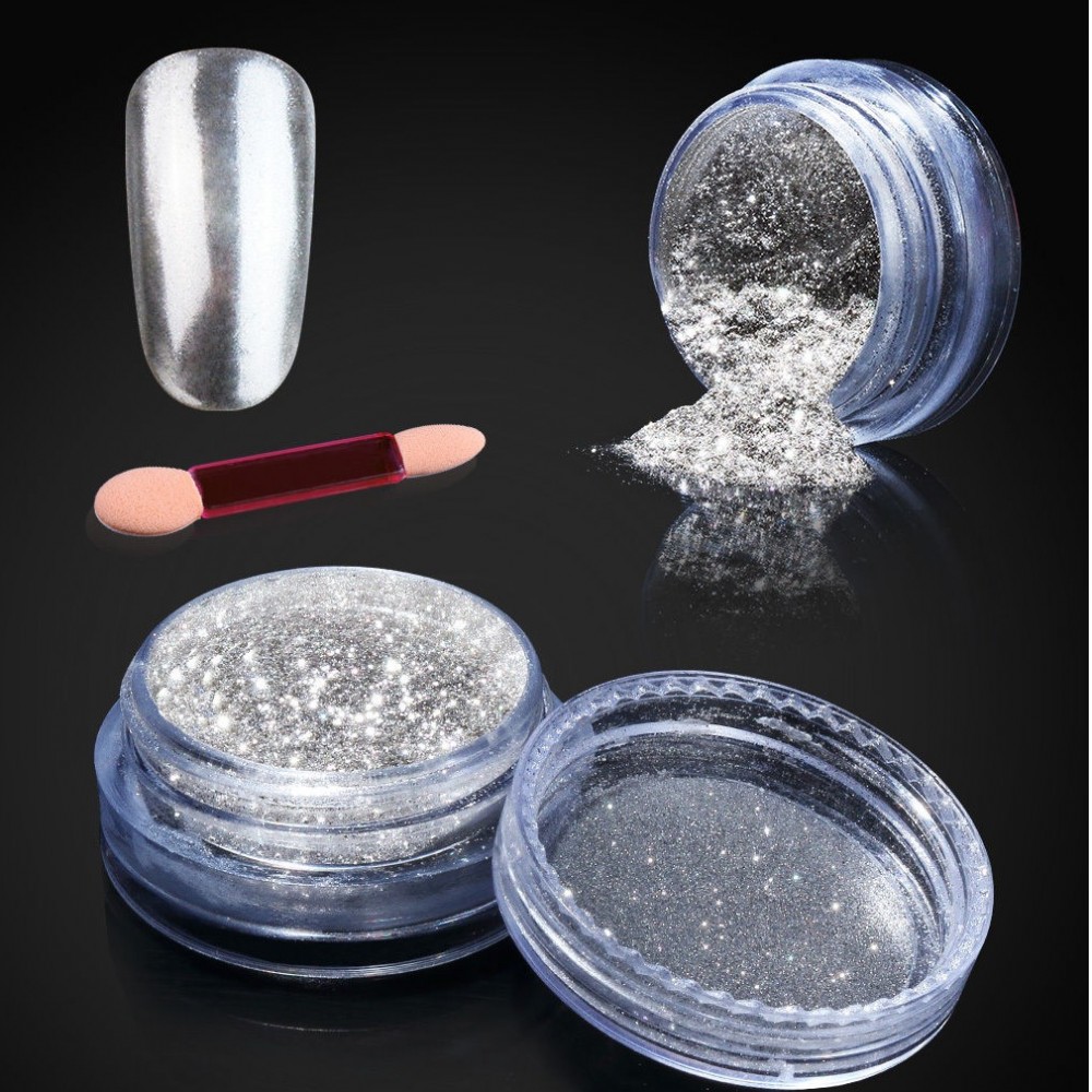 Nail Glitter Powder Shinning Mirror Eye Shadow Makeup Powder Dust Nail Art Diy Chrome Pigment Glitte
