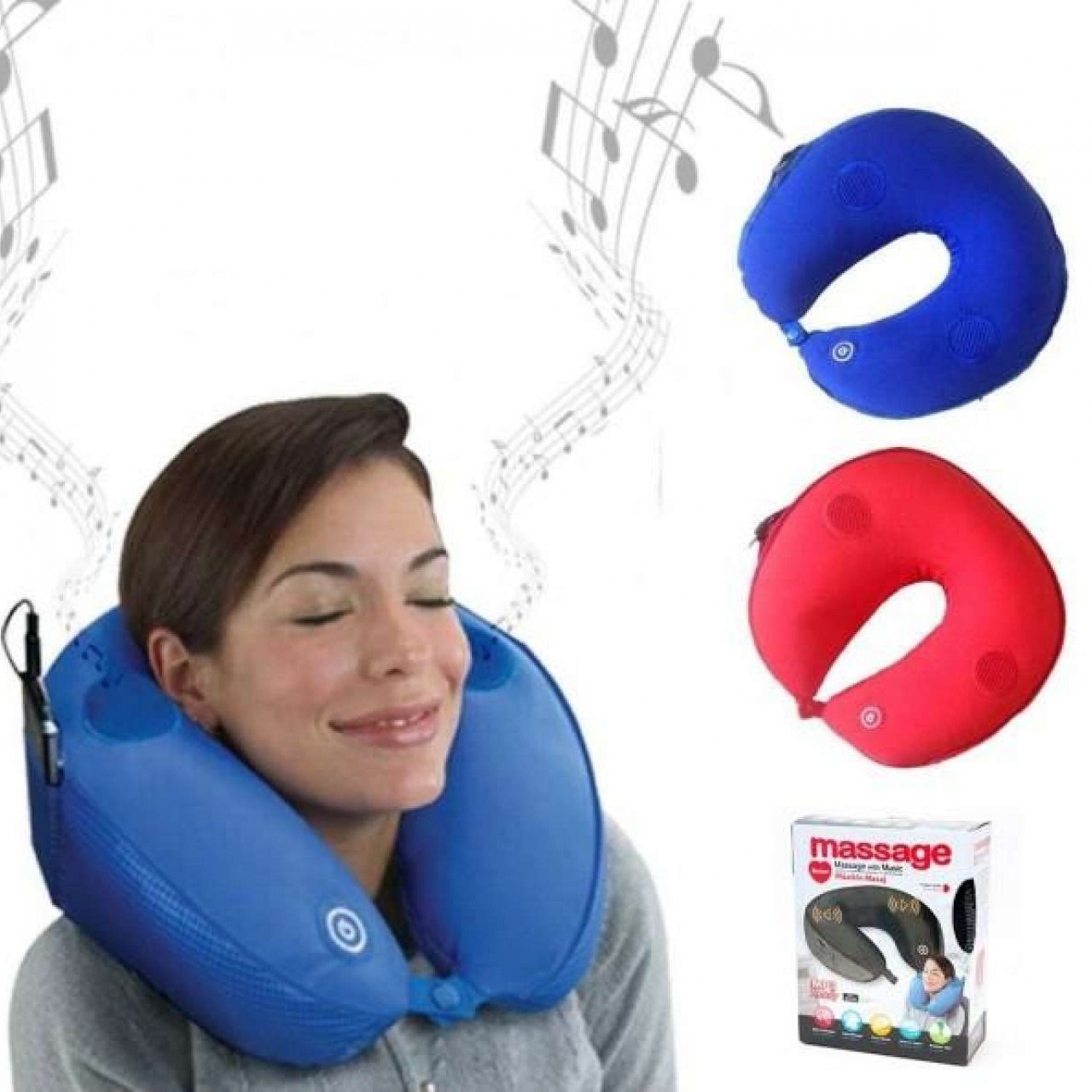 Neck Pillow Which Has With Built-in Speaker