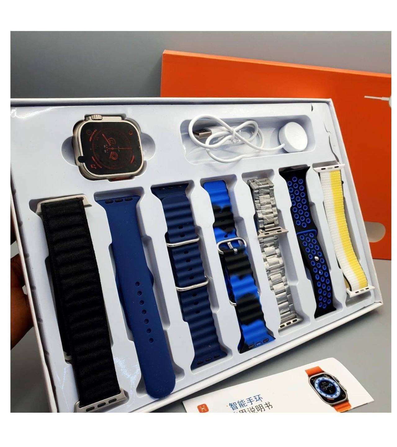 New 7 in 1 Ultra Smartwatch Full HD Display 49mm Dial Size Always On Display