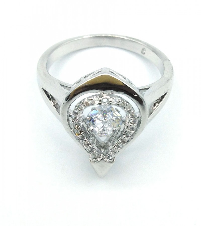 New Look Sterling Silver Heart Shape Ring