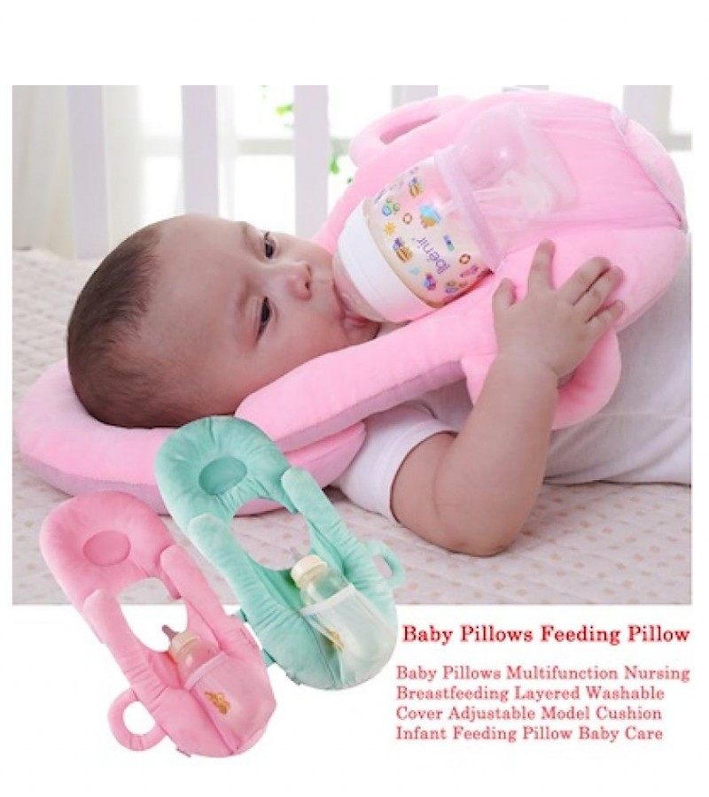 Newborn Baby Infant Flat Head Multifunctional Nursing Cup Pillow