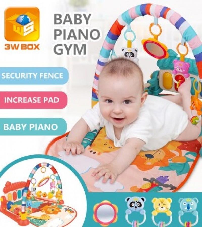 Newborn Baby Play Gym Piano Fitness Rack Mat