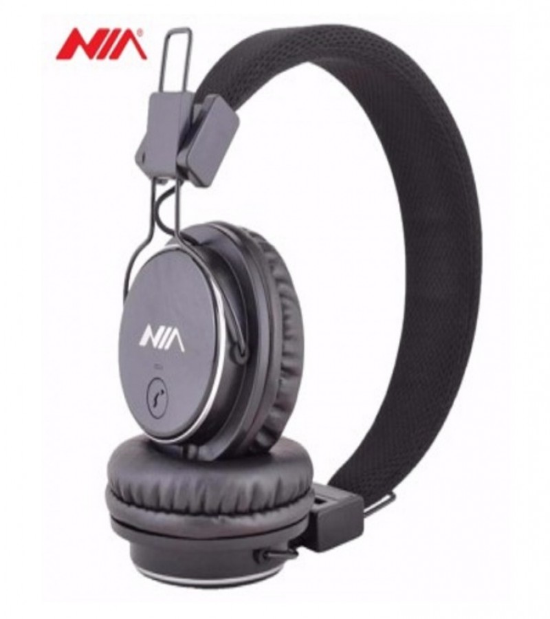 NIA Q8 Wireless Bluetooth Folding Sports Headphones With APP Support