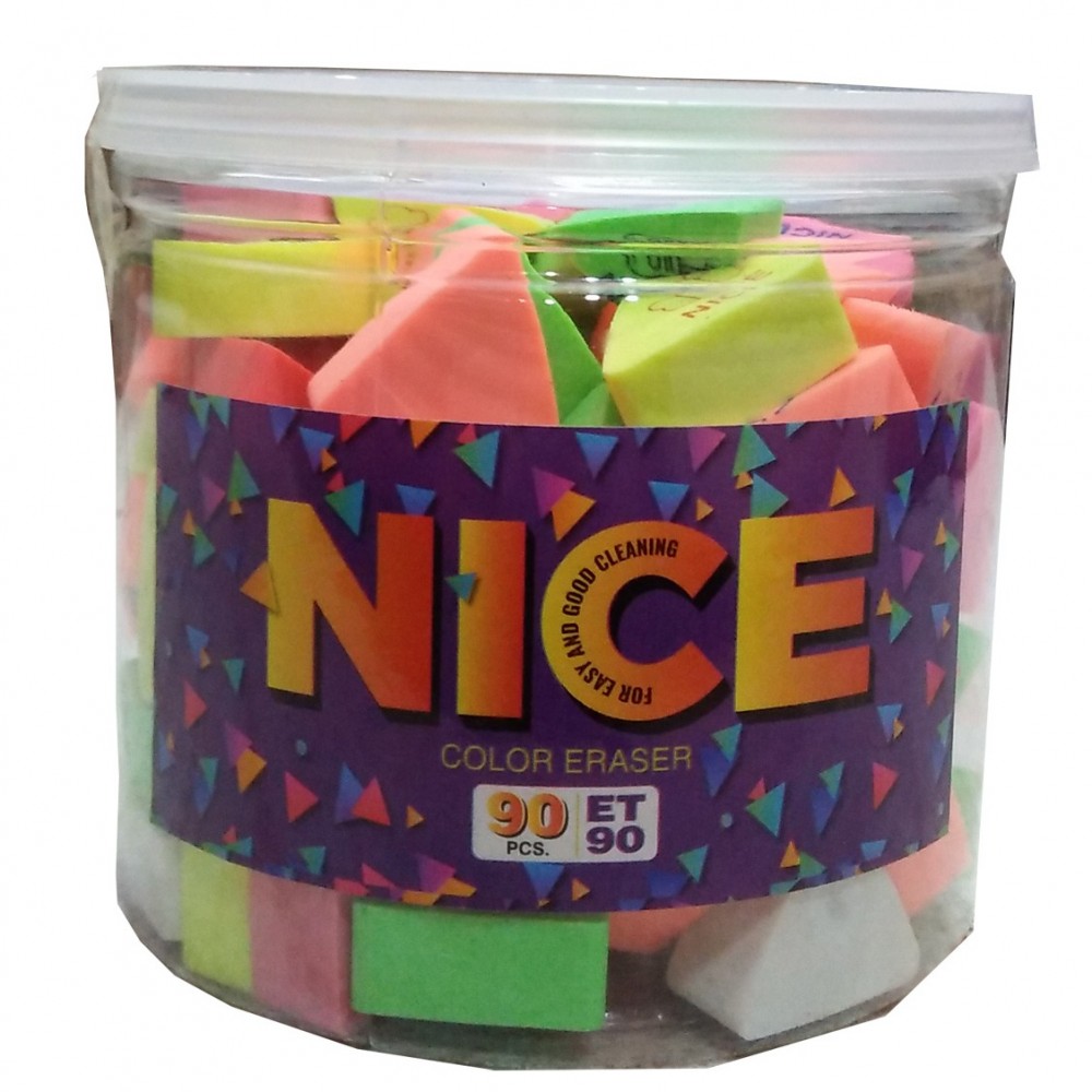 Nice Multi Color Eraser For Kids - 90 pieces