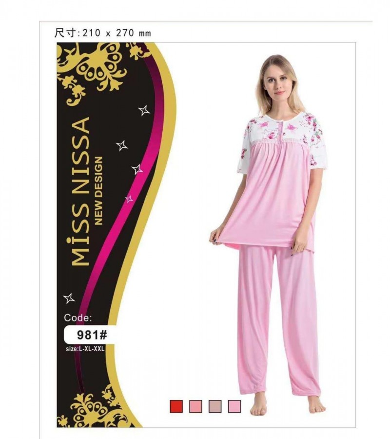 Nighty New Western Style Pajama Suit Ladies Night Suit And Casual Dress