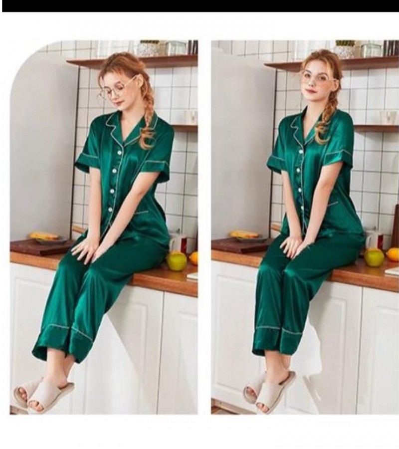 Nighty New Western Style Pajama Suit Ladies Night Suit And Casual Dress