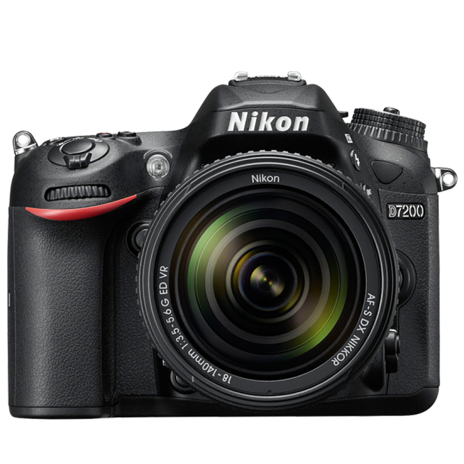 Nikon D-7200 DSLR Camera Kit With Nikkor Lens - Automatically Stores Back-Up