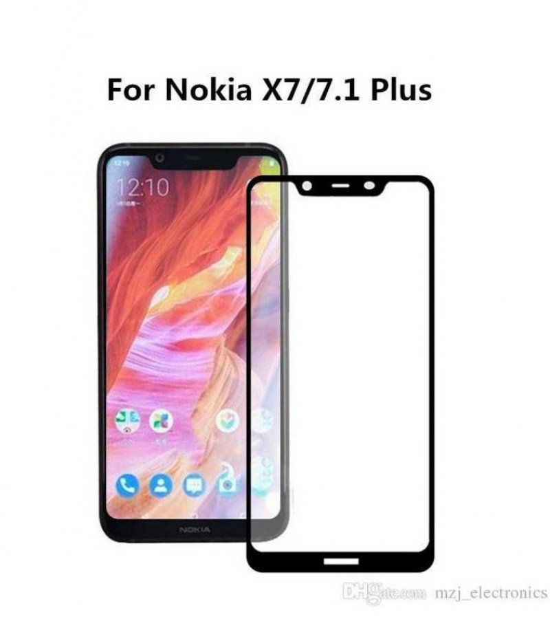 Nokia 7.1 Plus - Full coverage Protective Tempered Glass