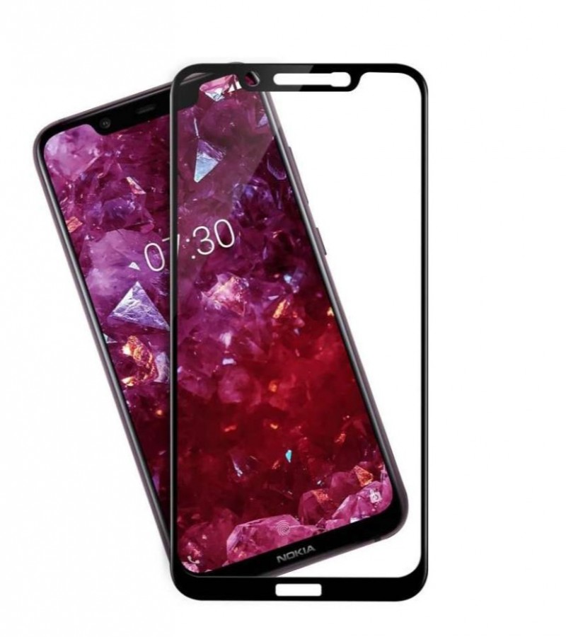 Nokia 8.1 - 5D - Full Glue - Full coverage - Edge to Edge - Protective Tempered Glass