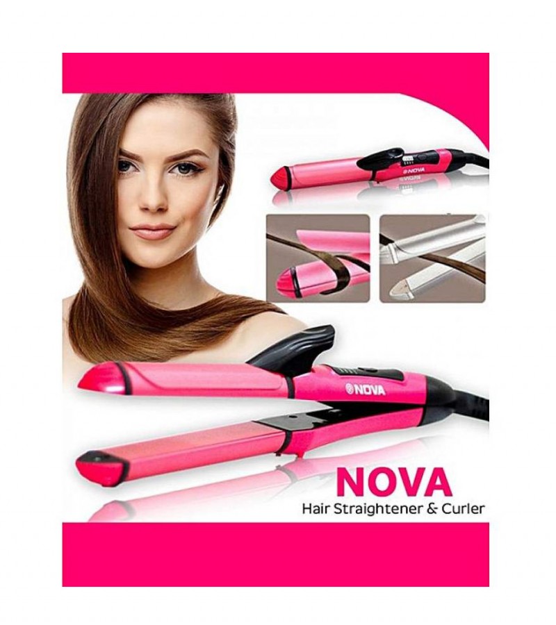 Nova 2 in 1 Hair Curler & Straightener
