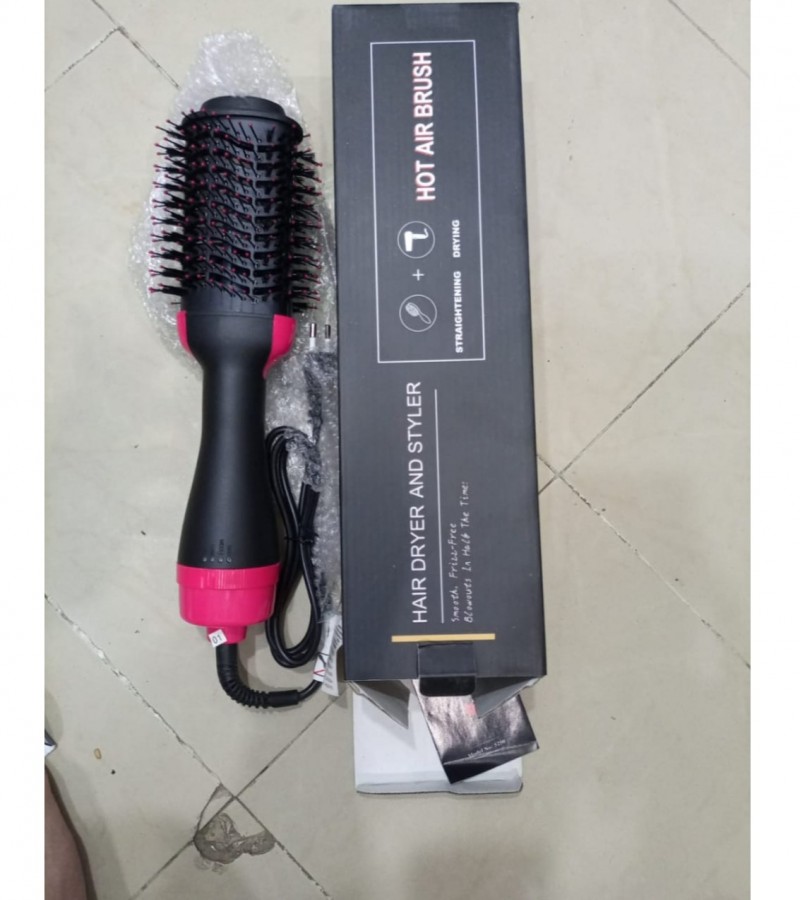 One Step Hot Air Brush Household Hair Dryer Brush & Volumizer Hair Curler Straightener Salon Hair
