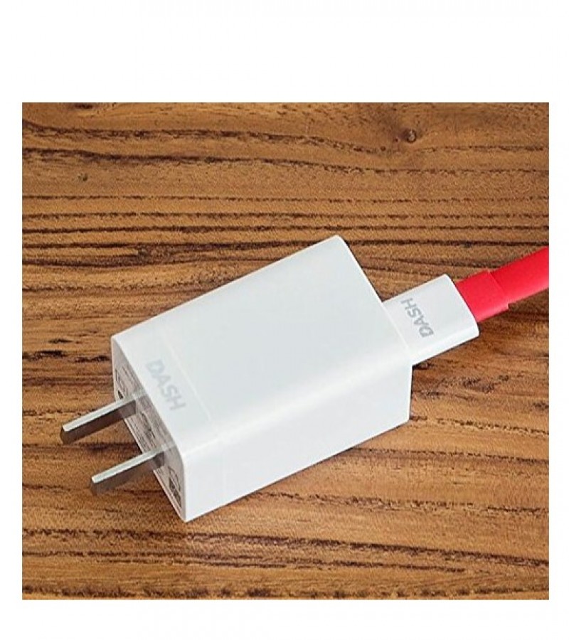 Oneplus 6 6t Cable and Charger, Dash Type CUSB Data Cable and Dash USB Power Charger AC Wall Adapter