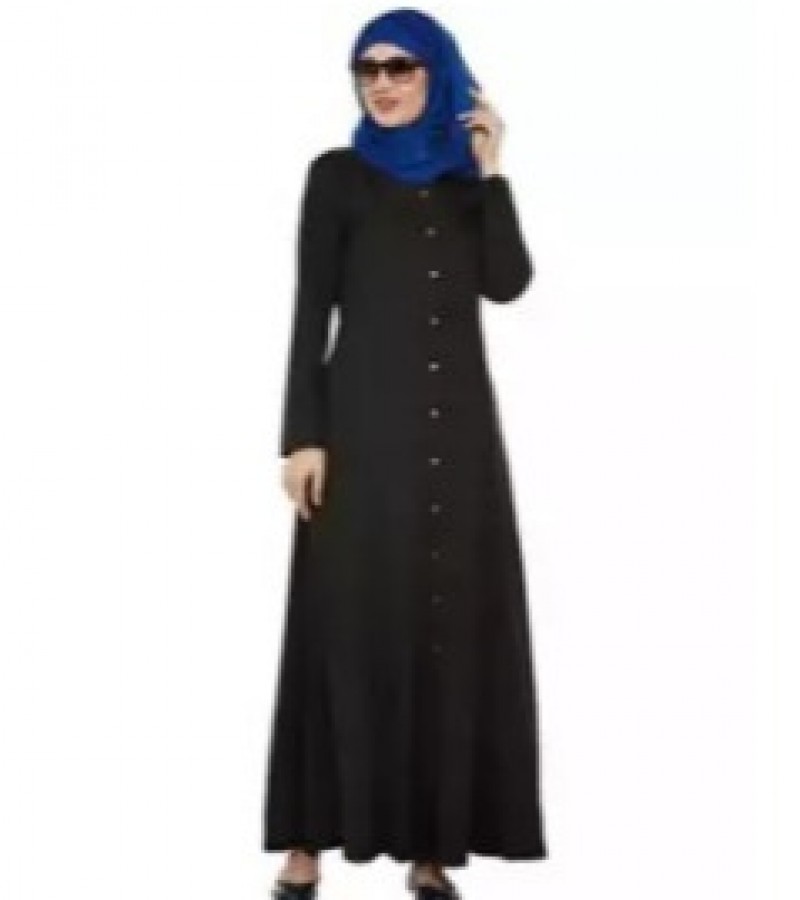 Open Button Abaya For Girls/Ladies