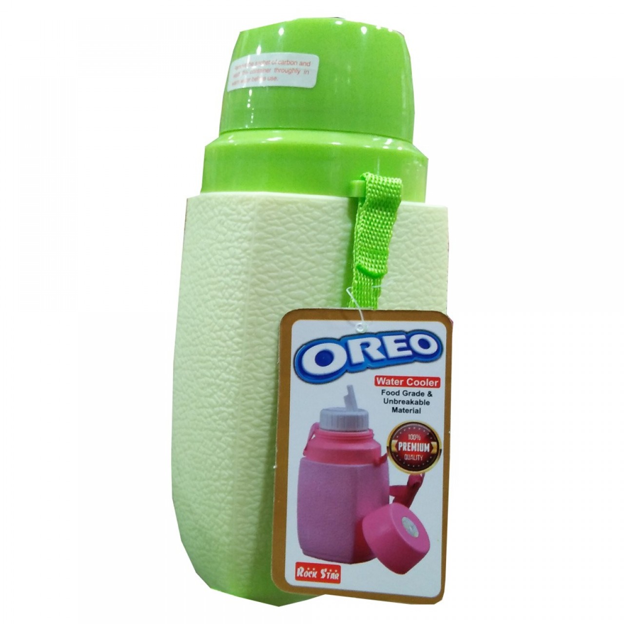 Oreo Water bottle for Kids - Green - Unbreakable