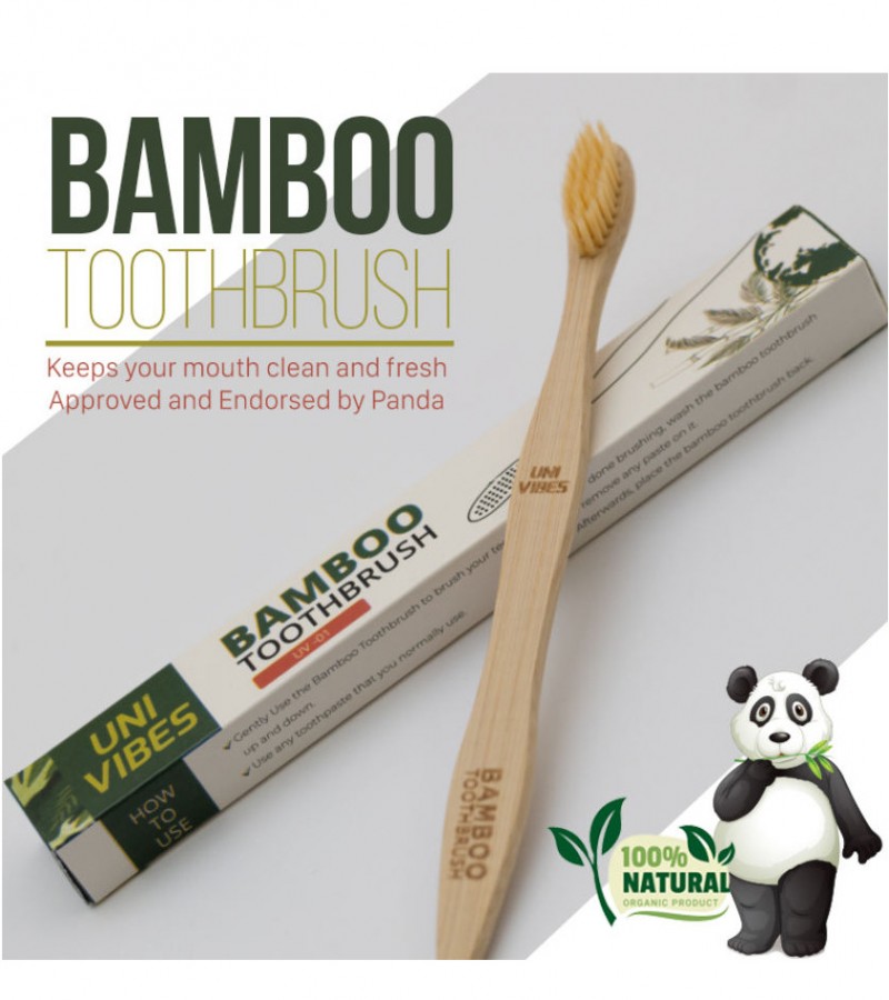 Organic Bamboo Toothbrush - Biodegradable Plastic-Free Toothbrushes