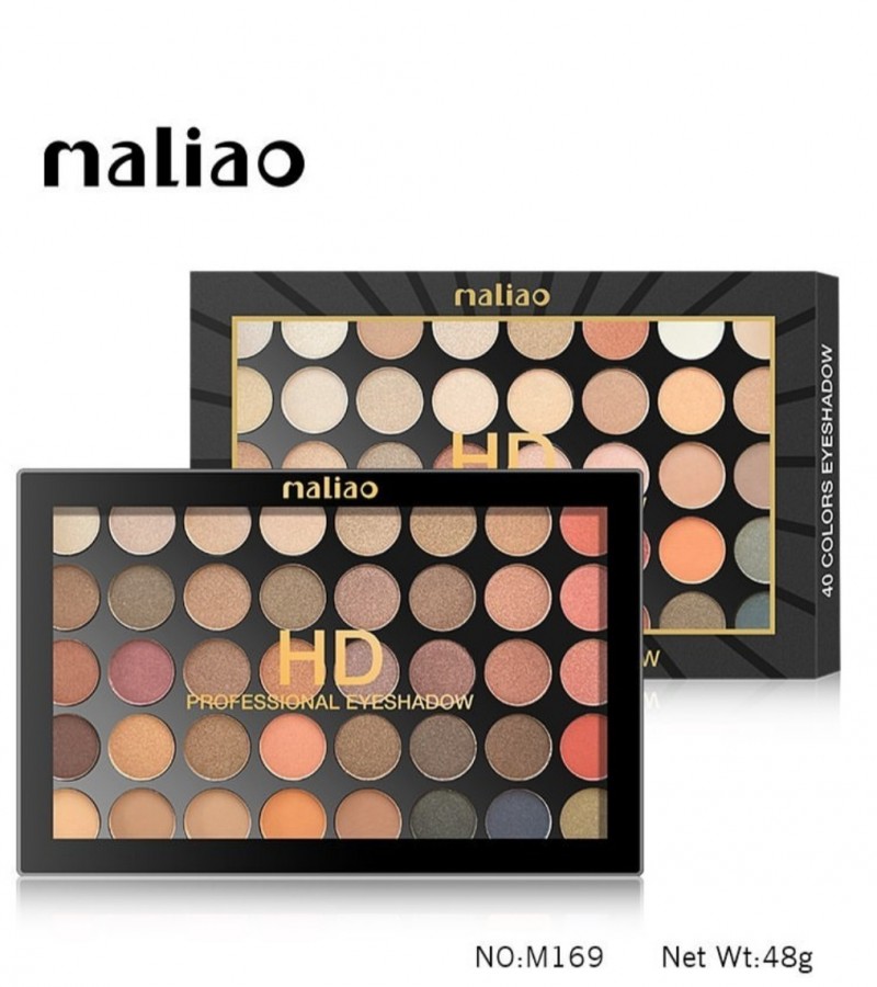Original Maliao HD 40 Color Professional Eyeshadow 48 g (Multicolor)